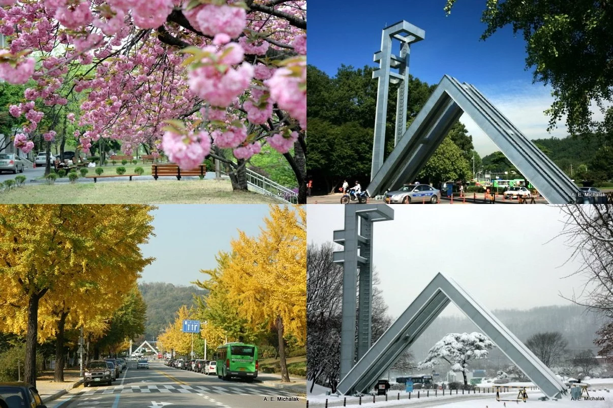 Cảnh quan 4 mùa tại Đại học Quốc gia Seoul