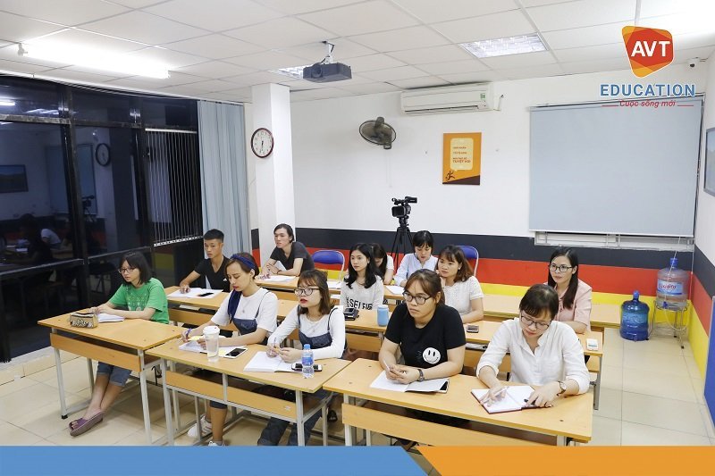 Các lớp tiếng Hàn ở AVT thu hút được sự quan tâm của đông đảo học viên
