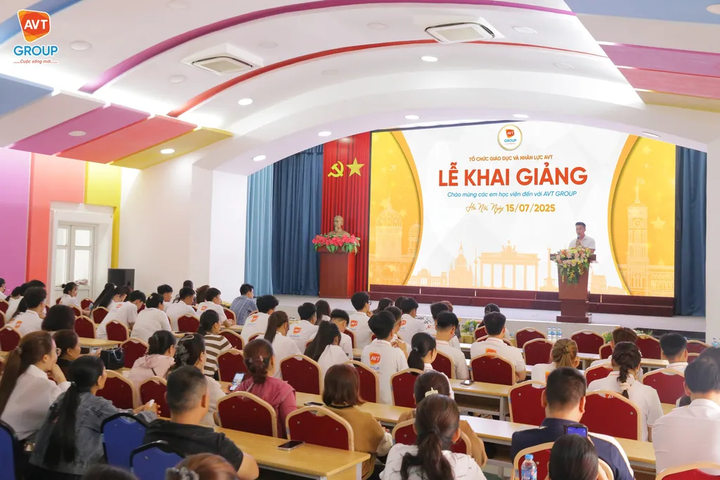 AVT Group Khai Giảng 15/07 – Hành Trình Chinh Phục Giấc Mơ Đức Bắt Đầu Từ Đây 4 Lễ khai giảng 15/7/2025