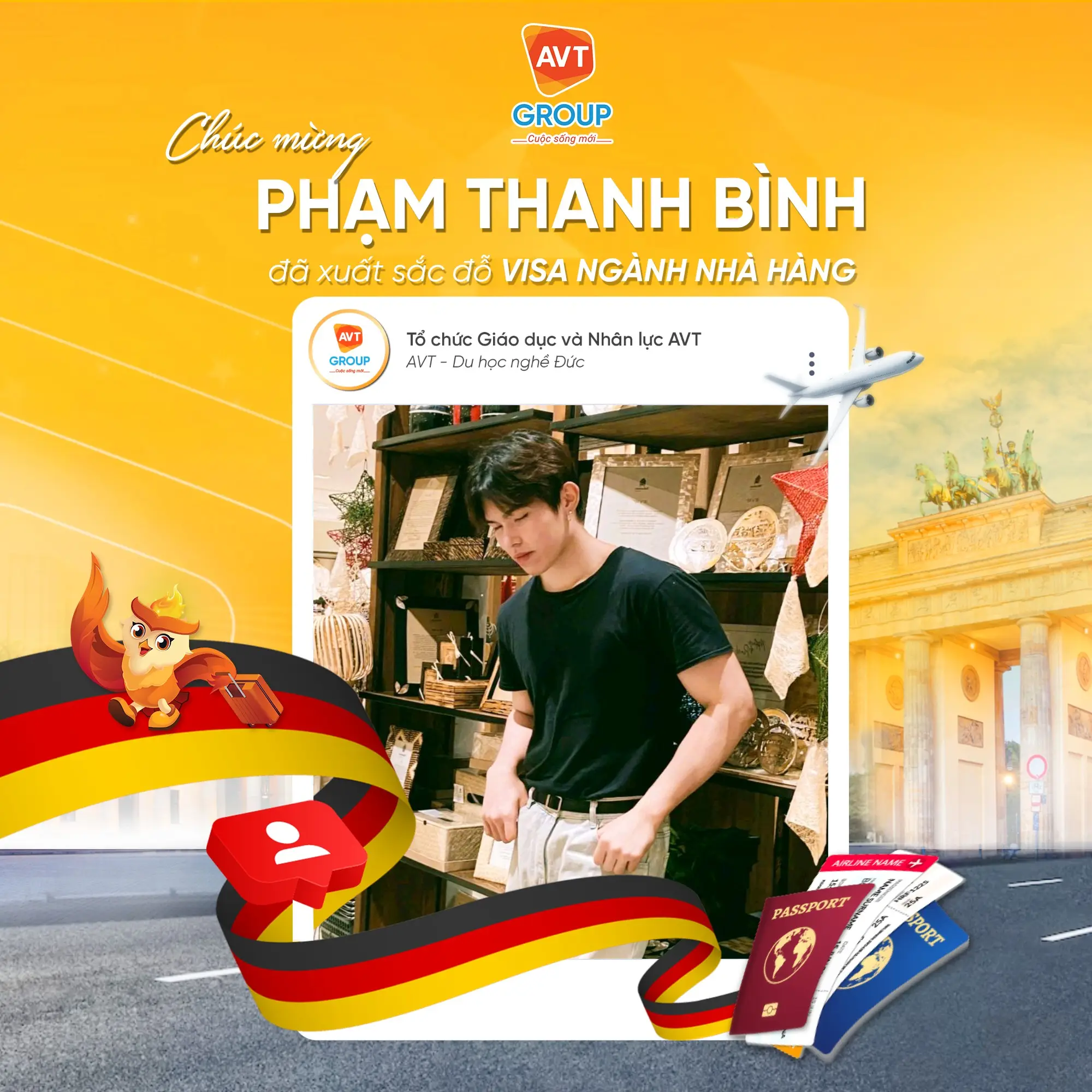 Phạm Thanh Bình – Chuyên viên Nhà hàng tại Dresden