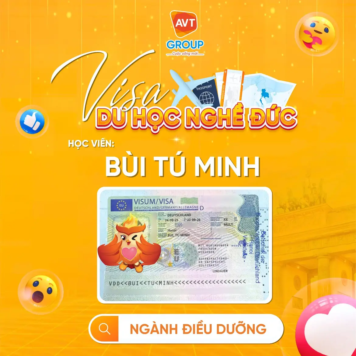 AVT Group chúc mừng các bạn học viên đỗ visa du học nghề Đức kỳ tháng 09/2025 10 do-visa