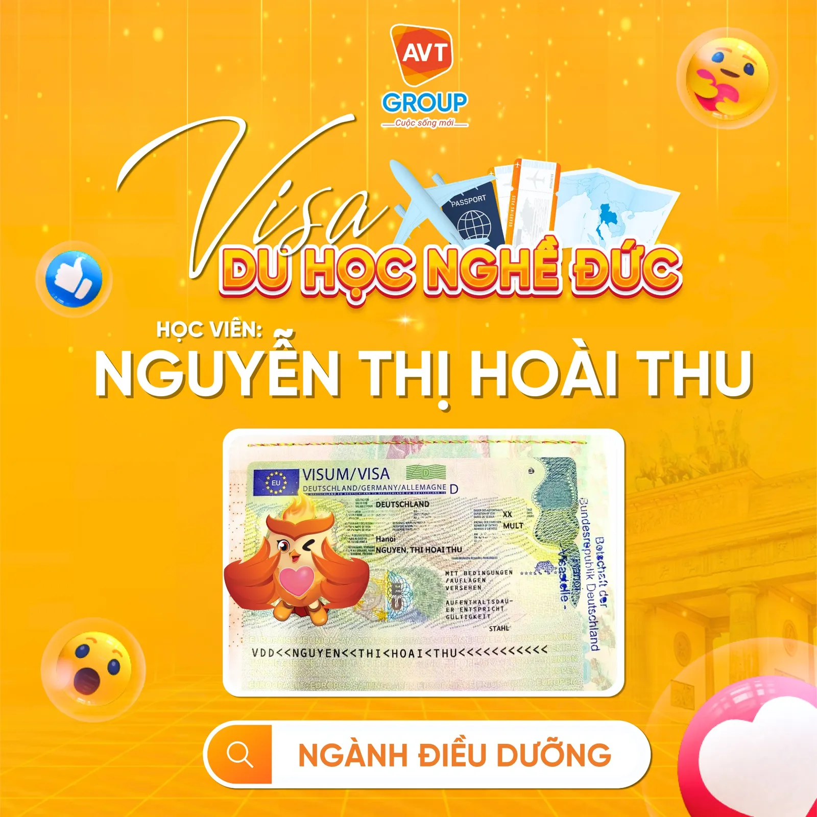visa du hoc nghe duc