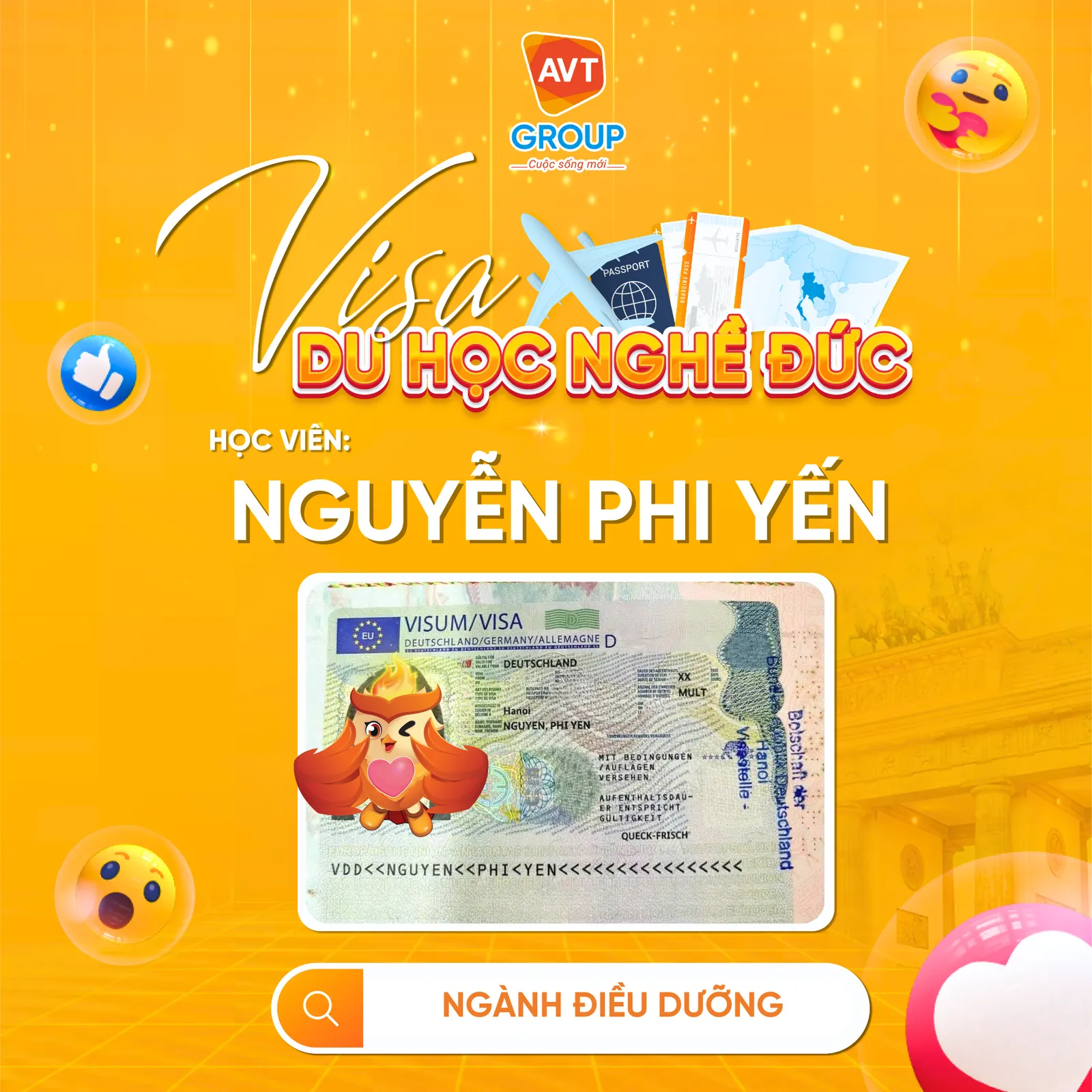 visa du hoc nghe duc