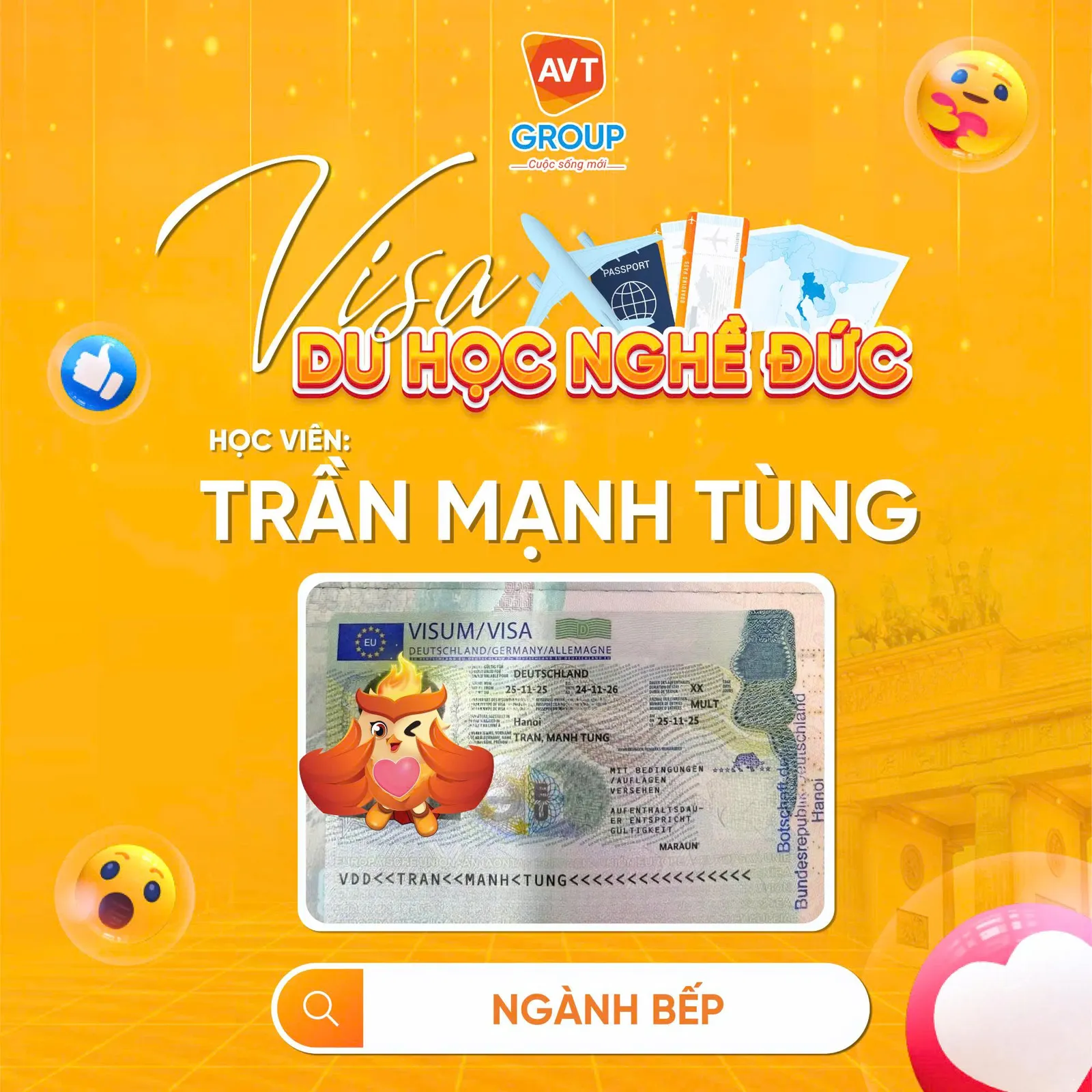visa du hoc nghe