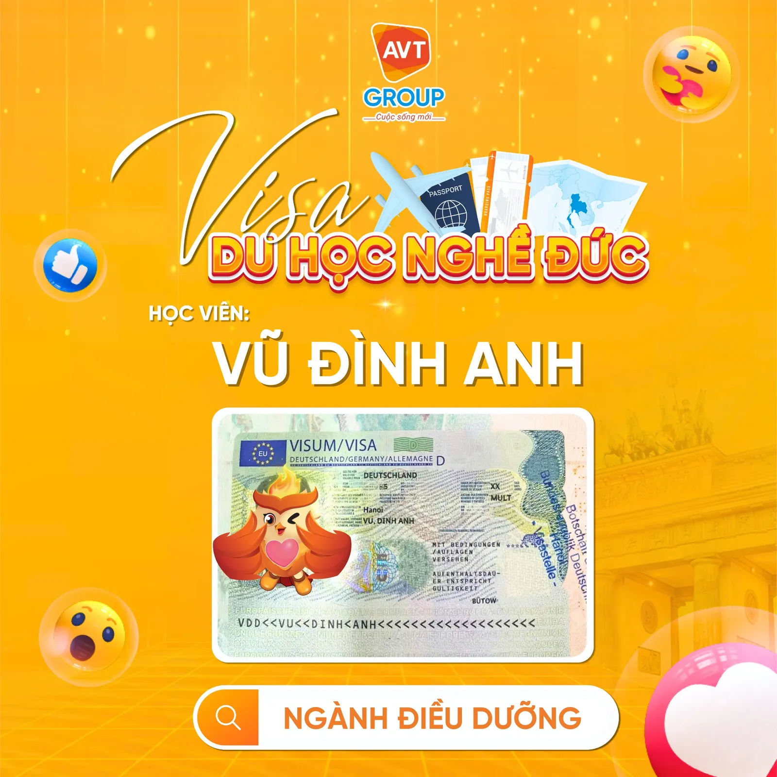 visa du hoc nghe đức