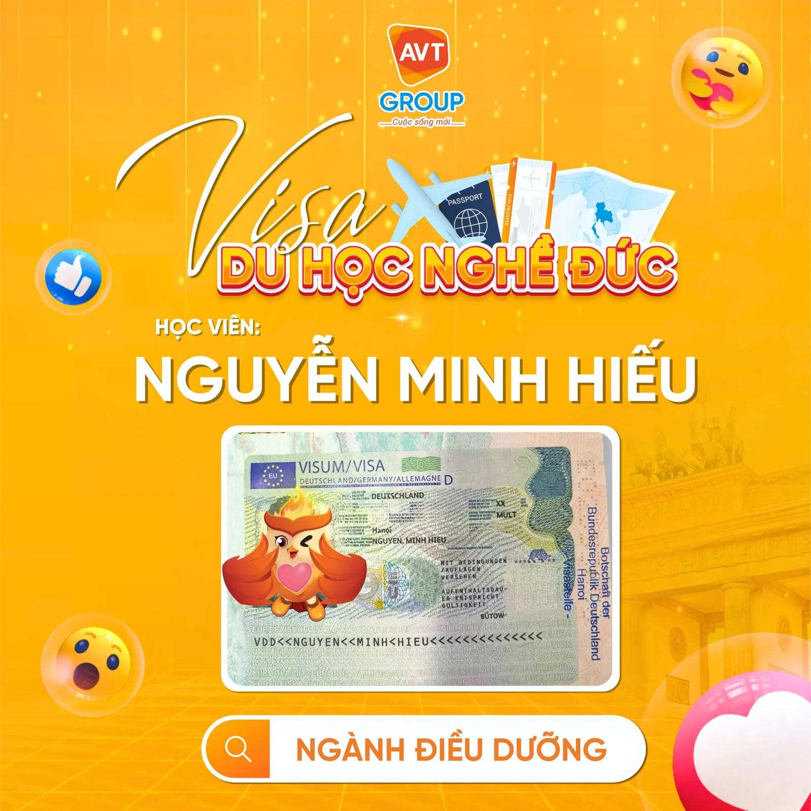 visa du hoc nghe duc