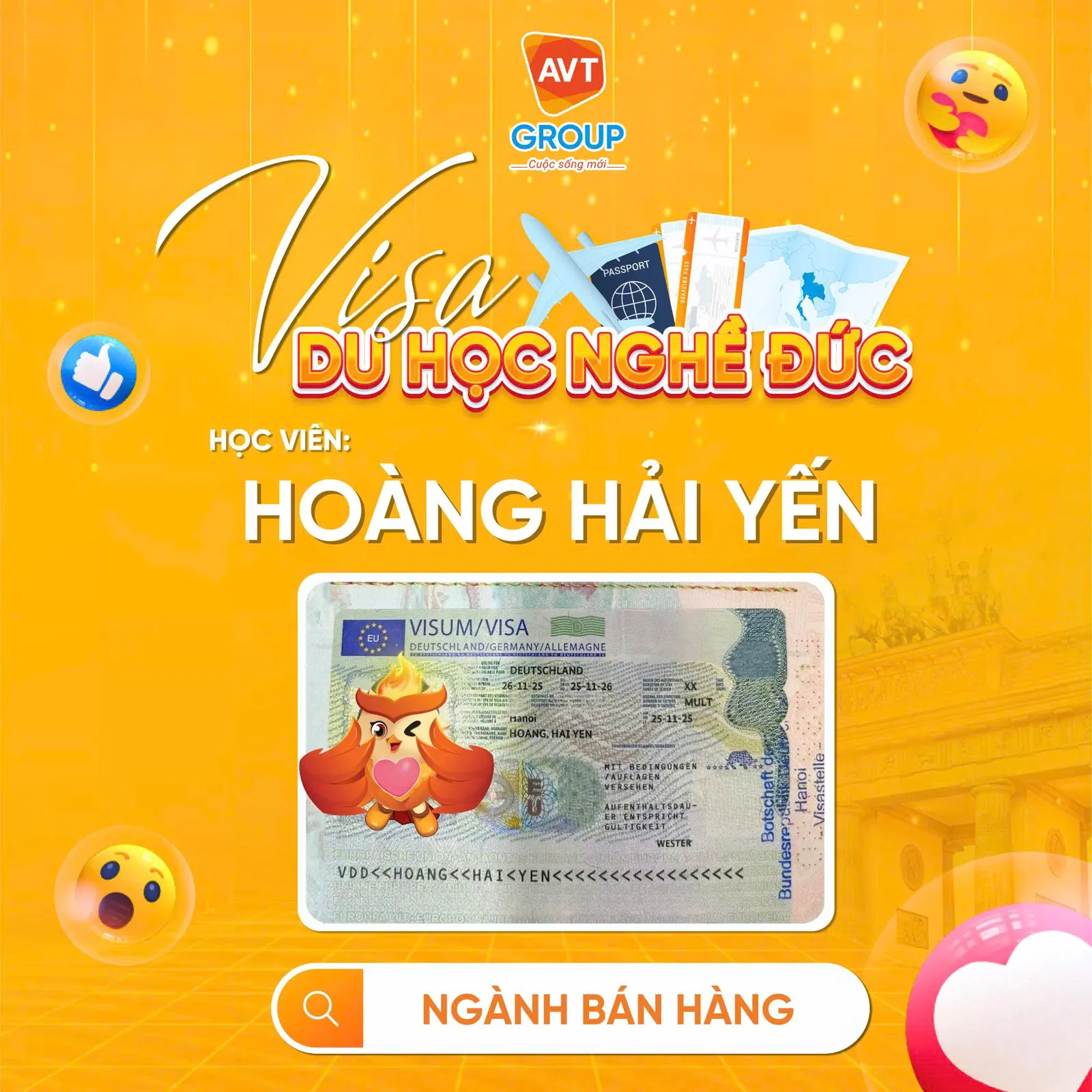 visa du hoc nghe